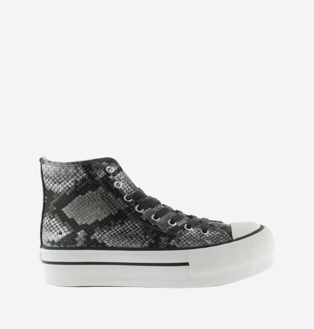 TRIBU SYNTHETIC SNAKE PRINT MID BOOT