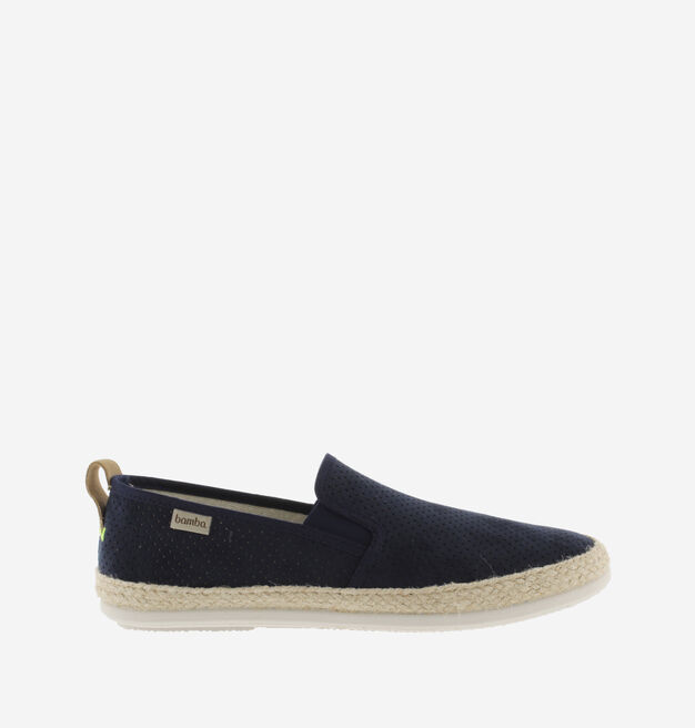 ANDRÉ PERFORATED FAUX SUEDE ELASTICATED