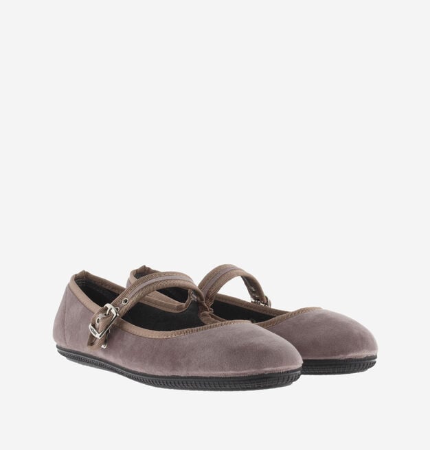 ODA BALLERINE VELOURS & BOUCLE