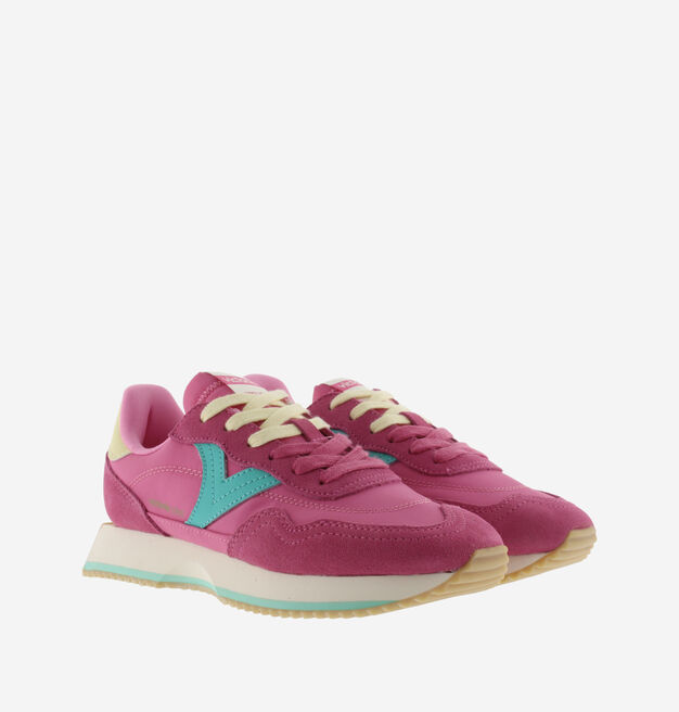 COSMOS MULTICOLOURED NYLON & SUEDE