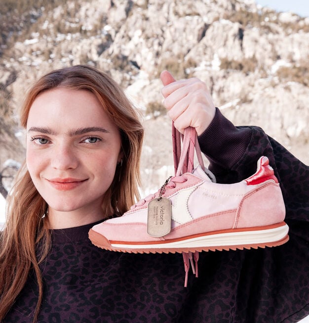 SATURNO NYLON & WASHED SPLIT LEATHER