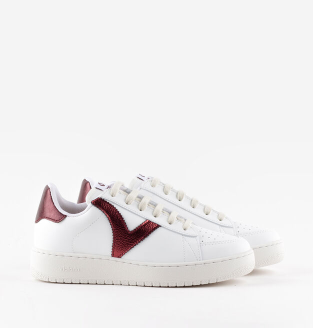 MADRID SYNTHETIC EFFECT METALLIC LEATHER TRAINER