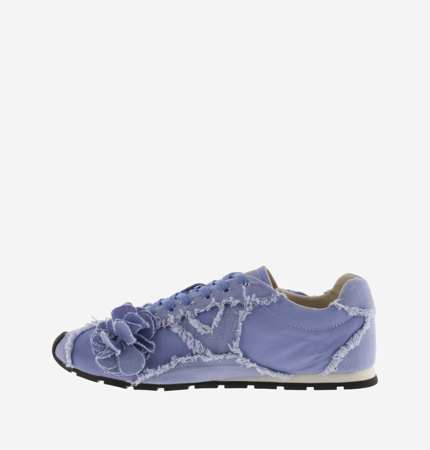 ASTER FRAYED CANVAS FLOWERS