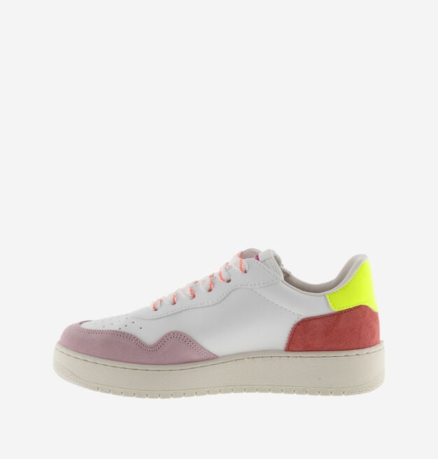 MADRID FAUX LEATHER & MULTICOLOURED SUEDE