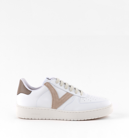MADRID SYNTHETIC EFFECT CONTRAST LEATHER TRAINER