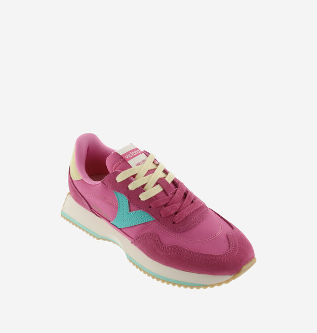 COSMOS MULTICOLOURED NYLON & SUEDE