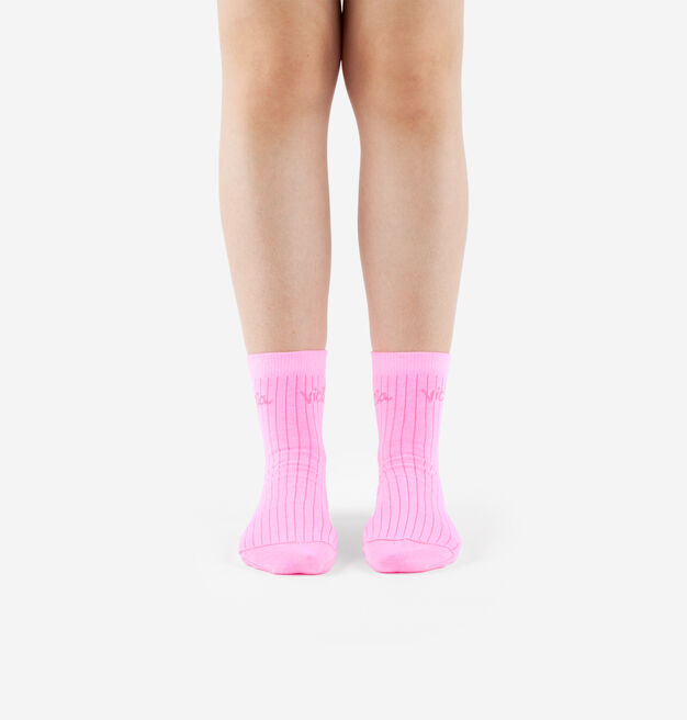 CHAUSSETTES FLUO & BRODERIE