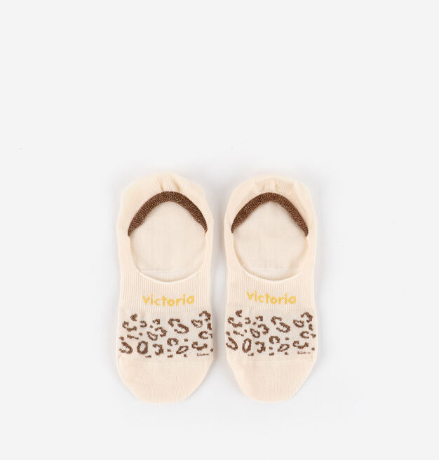 ANIMAL PRINT INVISIBLE PINKY SOCK