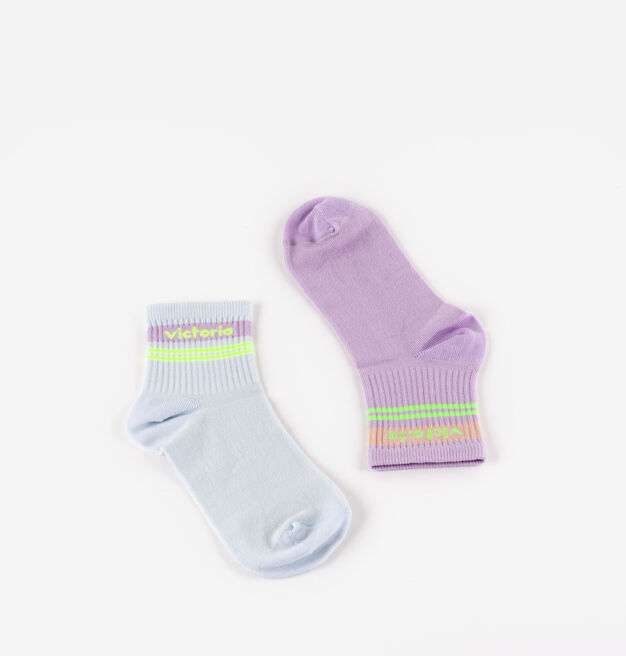 CHAUSSETTE COTON PASTEL & FLUO