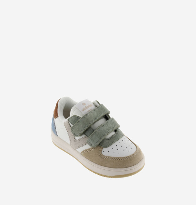 TIEMPO STRAPS FAUX LEATHER & MULTICOLOURED SUEDE