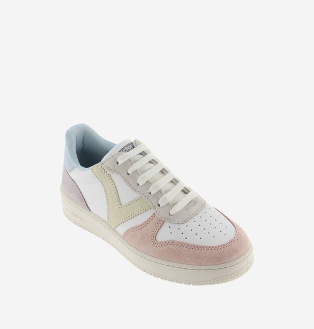 MADRID FAUX LEATHER & MULTICOLOURED SUEDE