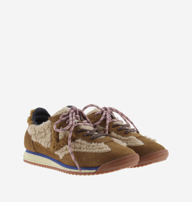 SATURNO FAUX SHEARLING & SUEDE