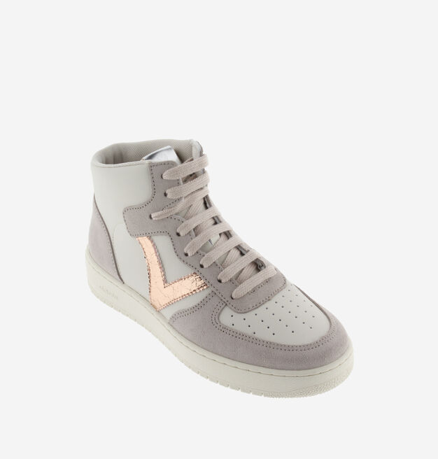MADRID SPLIT LEATHER & METAL MID BOOT