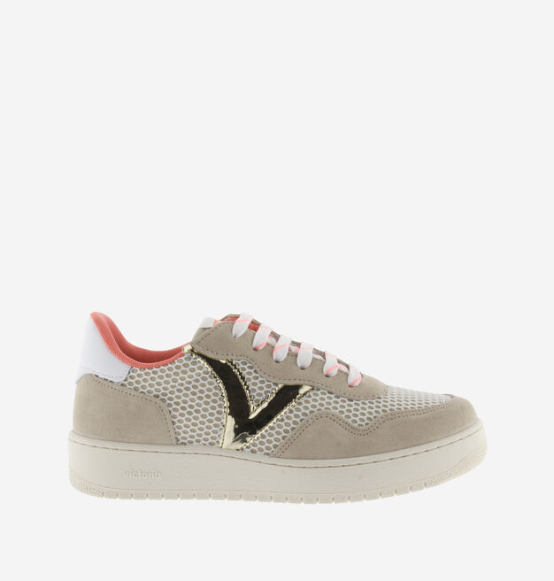 MADRID SPLIT LEATHER/MESH & METAL