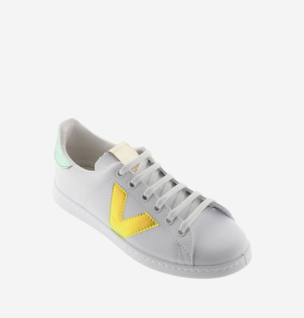 TENIS EFECTO PIEL VINILO