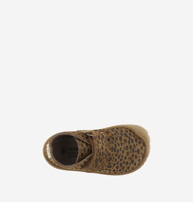 BOSCO BAREFOOT KLETTVERSCHLUSS STIEFELETTE VELOURSLEDER ANIMAL-PRINT