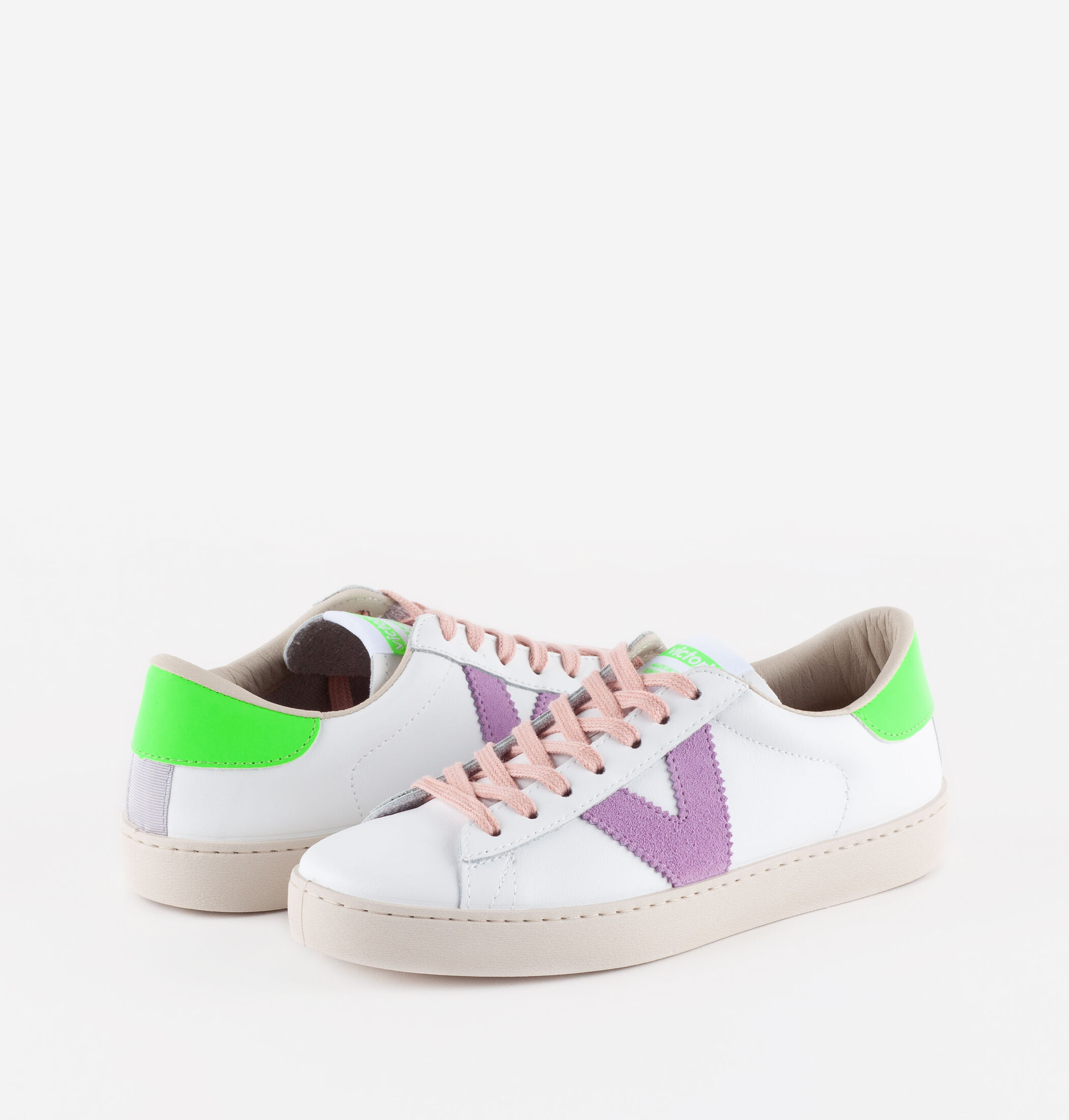 White and 2025 neon trainers