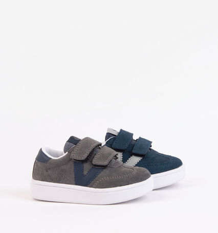 MILLAS SPLIT LEATHER TRAINER WITH STRAPS
