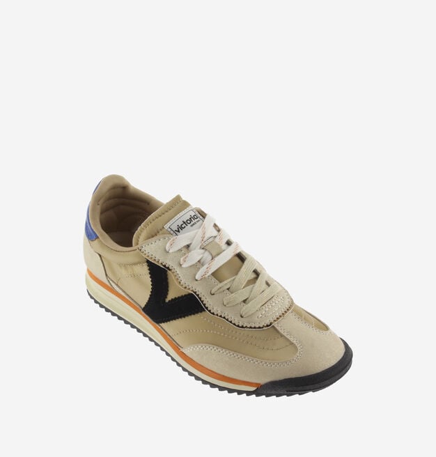 SATURNO METAL NYLON & SPLIT LEATHER