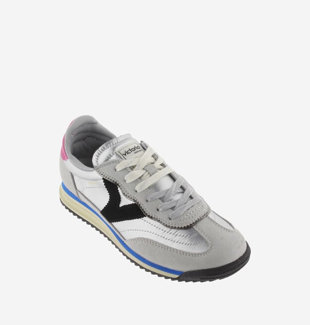 SATURNO METAL NYLON & SPLIT LEATHER