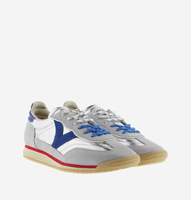 SATURNO METALLIC NYLON & SUEDE