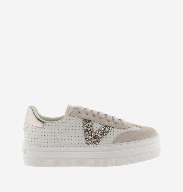 BARCELONA CICLISTA PERFORATED FAUX LEATHER & GLITTER