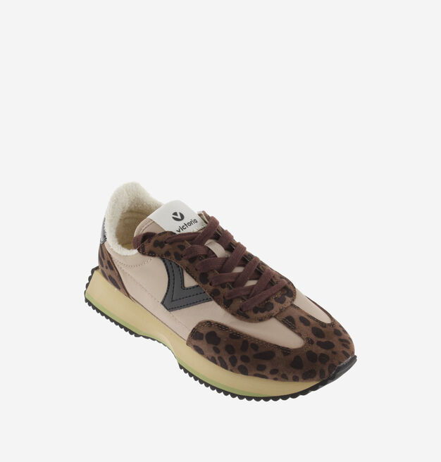 COSMOS ANIMAL PRINT NYLON & SPLIT LEATHER