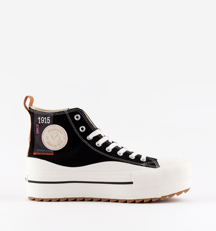 TRIBU DOBLE JAGGED SOLE CANVAS PULL TAB