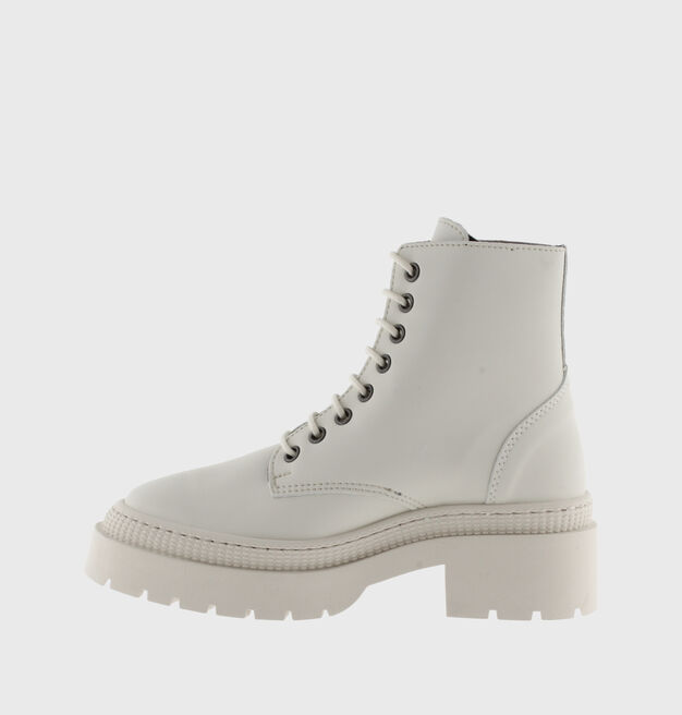 CIELO WHITE FAUX LEATHER MID BOOT