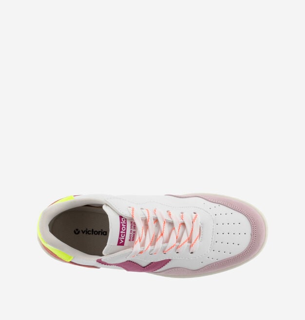 MADRID FAUX LEATHER & MULTICOLOURED SUEDE