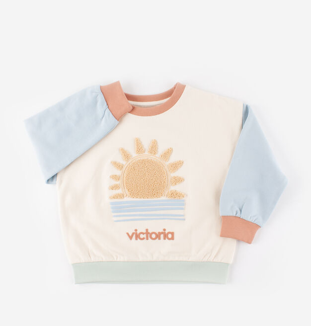 SWEAT-SHIRT COTON FANTAISIE
