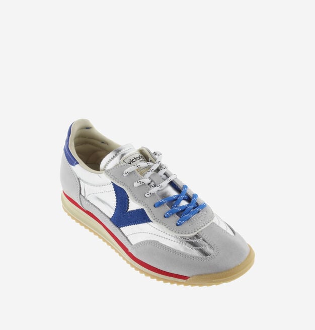 SATURNO METALLIC NYLON & SUEDE