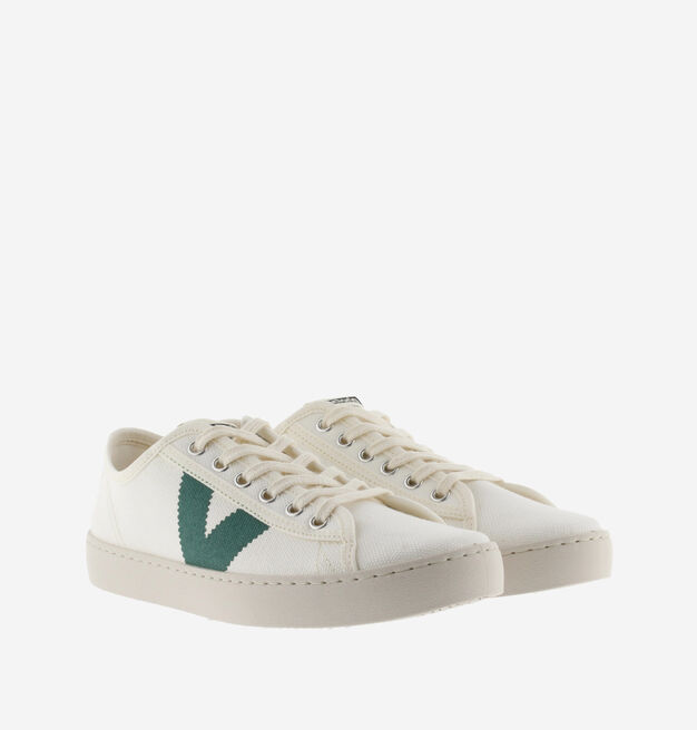BERLIN- SPORTSCHUHE SEGELTUCH-STOFF BIO- KONTRAST