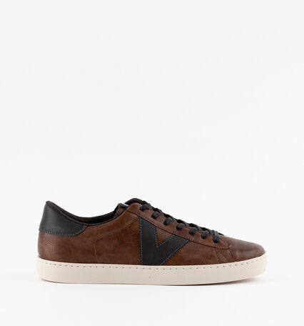 BERLIN SYNTHETIC EFFECT LEATHER TRAINER