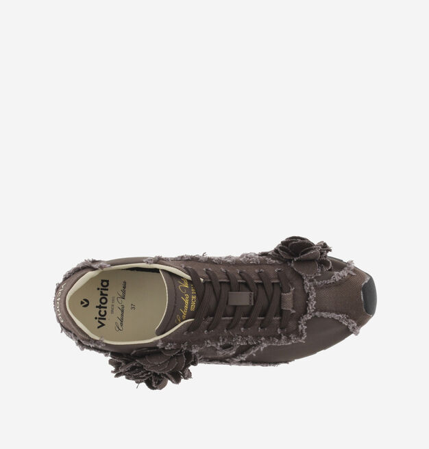 ASTER FRAYED CANVAS FLOWERS