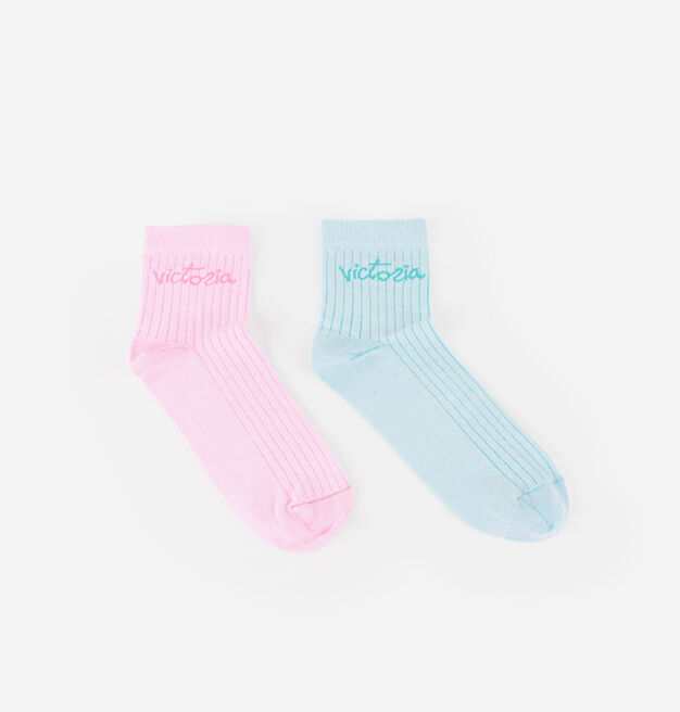 CHAUSSETTES FLUO & BRODERIE