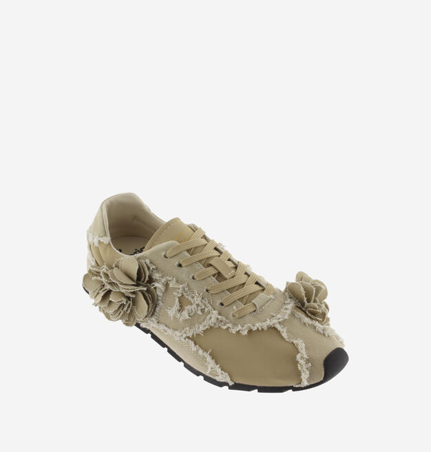 ASTER FRAYED CANVAS FLOWERS