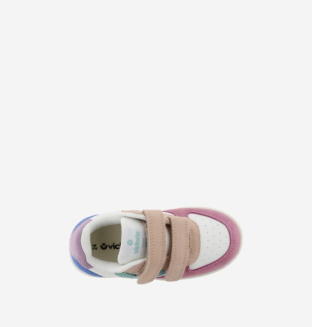 TIEMPO SCRATCHS CUIR FENDU MULTICOLORE