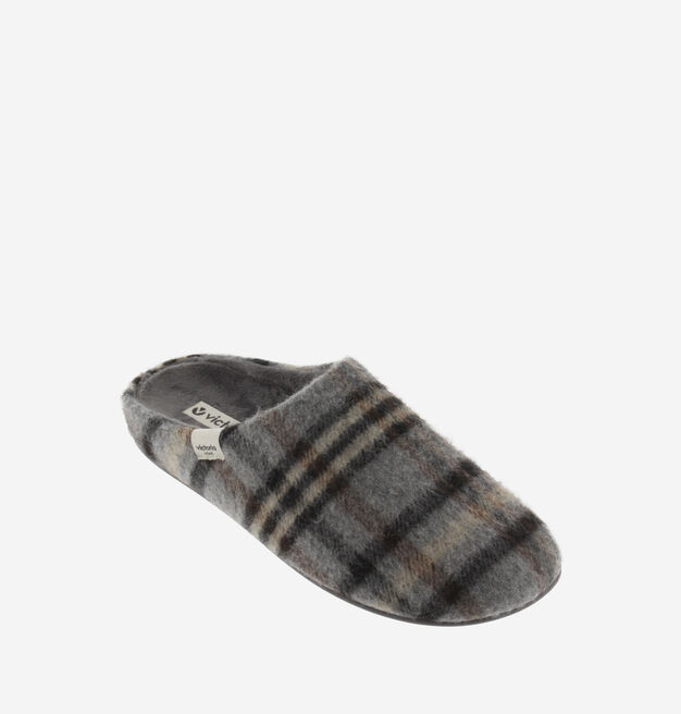 NORTE CHECKED PRINT SLIPPERS