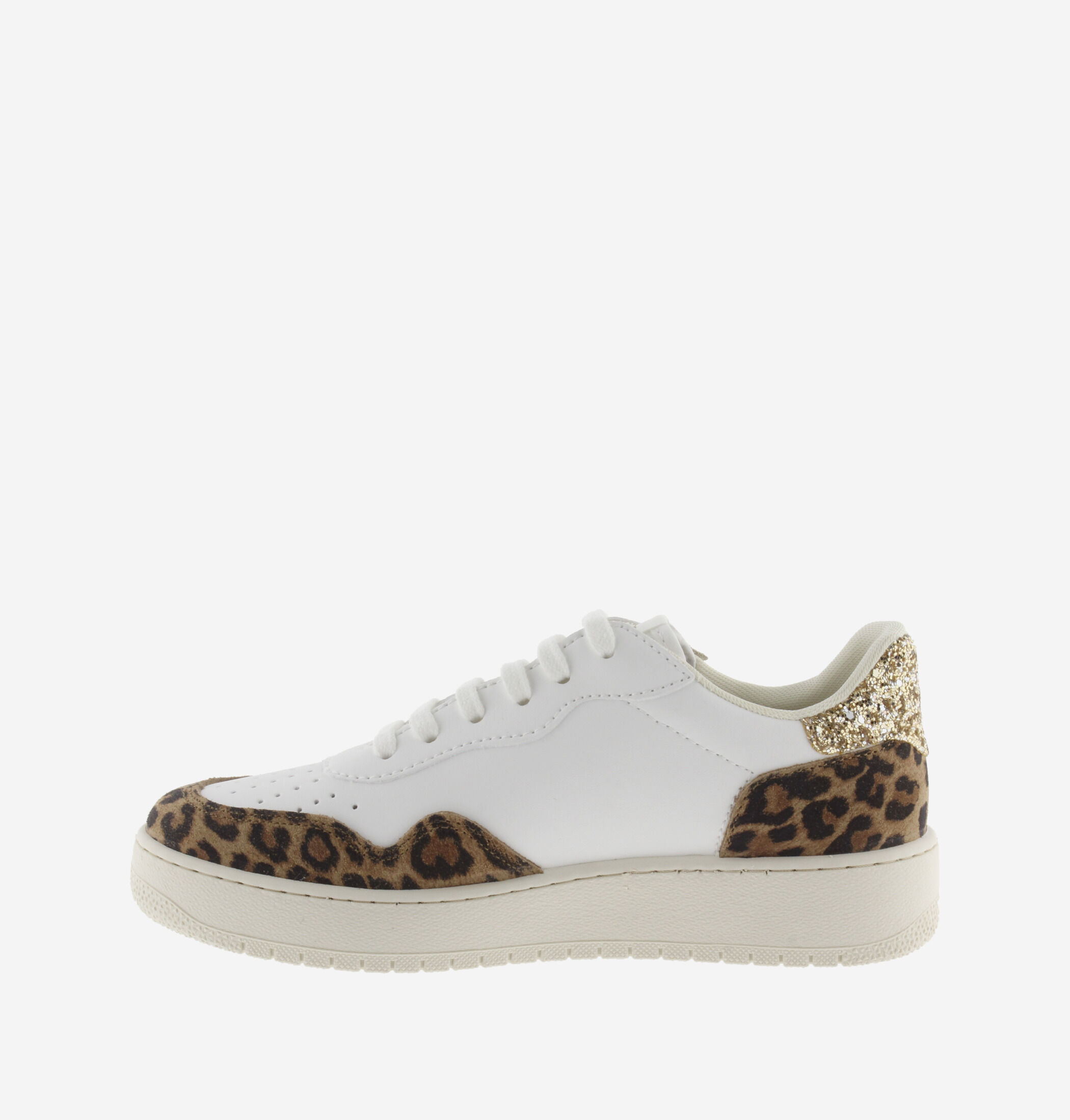 MADRID SPLIT LEATHER LEOPARD & GLITTER | Victoria Shoes