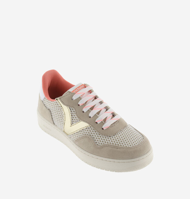 MADRID SPLIT LEATHER/MESH & METAL