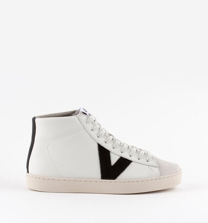 BERLIN CONTRAST LEATHER TRAINER