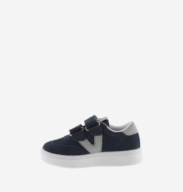 MILLAS SPLIT LEATHER TRAINER WITH STRAPS