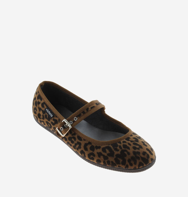 ODA BALLERINA TESSUTO ANIMALIER STAMPA