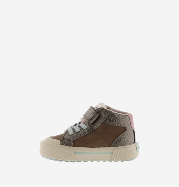 TRIBU KLETTVERSCHLUSS STIEFELETTE METALL & GLITZER & ELASTISCH