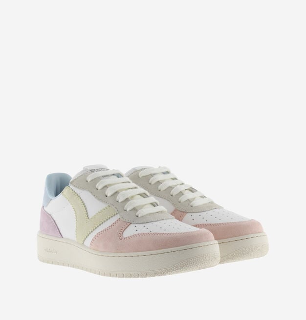 MADRID EFFET CUIR & DAIM MULTICOLORE