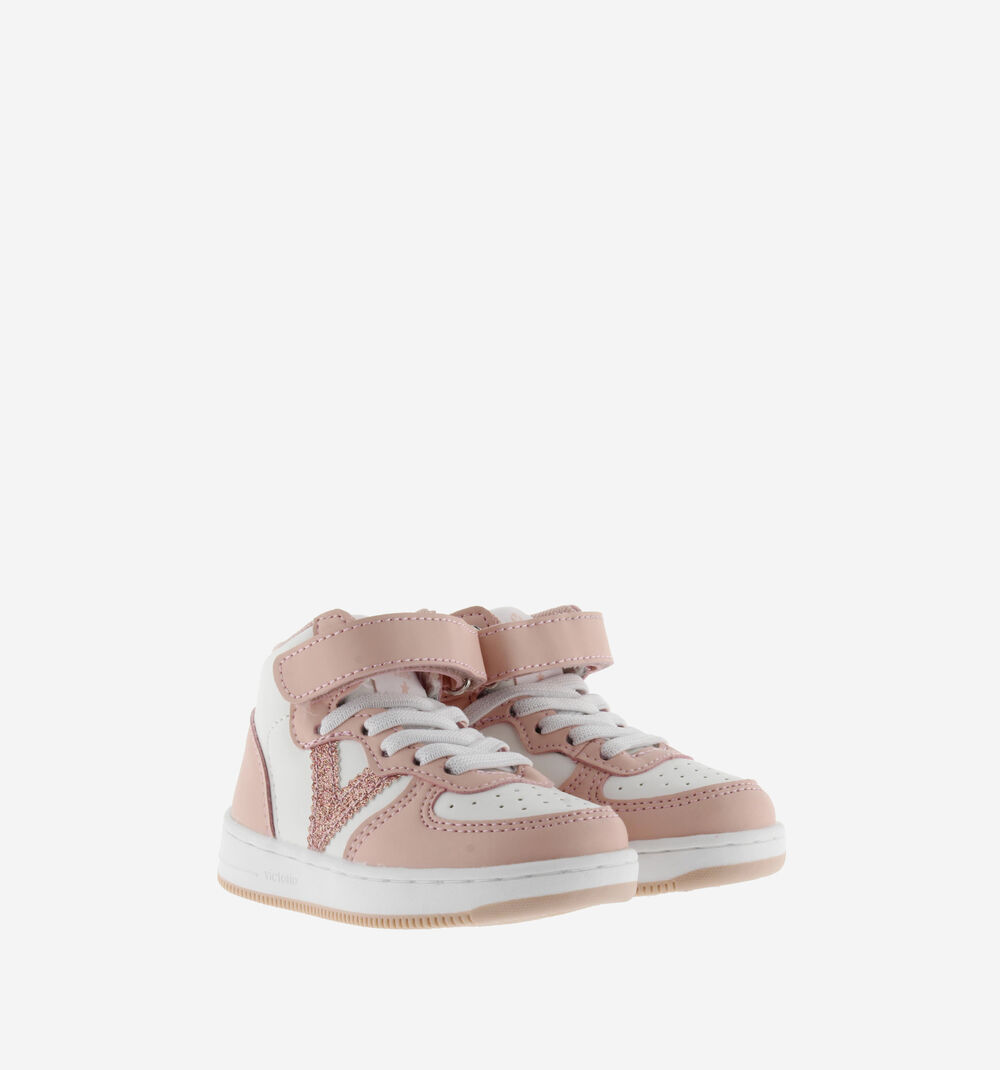 TIEMPO BOTTINE BICOLORE LACET ÉLASTIQUE PLATINE Chaussures