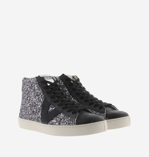 BERLÍN STIEFELETTE GLITZER & LEDER