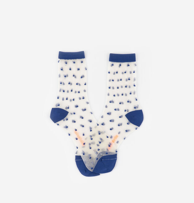 CHAUSSETTE TRANSPARENTE POIS