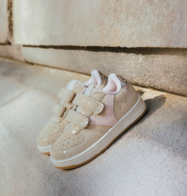 TIEMPO KLETTVERSCHL&Uuml;SSE VELOURSLEDER & GLITZER